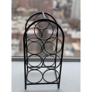 Metal Tabletop Wine Rack – Holds 8 Bottles